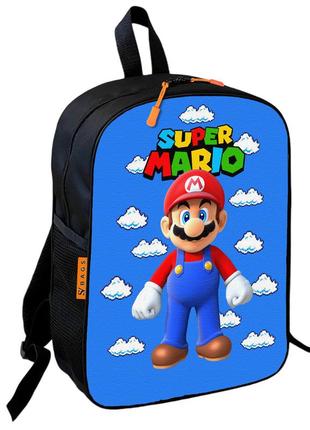 Рюкзак шкільний дитячий супер маріо «super mario» 36х27 см для хлопчика (0437)