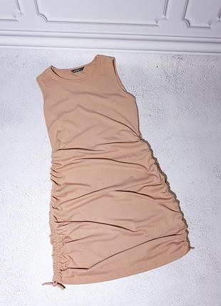 Стильное платье с затяжками по фигуре от shein размер l