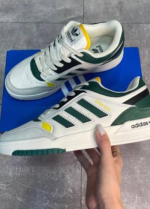 Adidas drop step white green