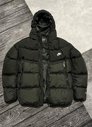Зимняя мужская куртка пуховик тепла nike storm fit
