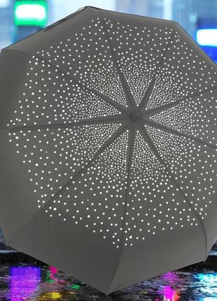 Зонт женский frei regen glitter dots black полуавтомат на 9 спиц
