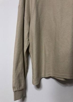 Толстовка лонгслив кофта мужская бежевая over size urban classics, размер l.