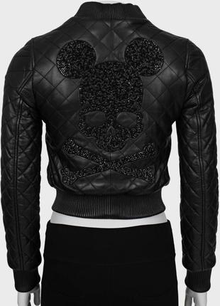 Куртка бомбер оригинал шкіра шкіряна philipp plein