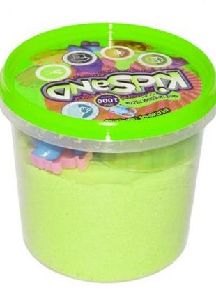 Кинетический песок "kidsand", салатовый, 1000 г