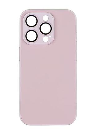 Чохол-накладка скляний матовий із захистом камери matte ag-glass apple iphone 14 pro max deep purple