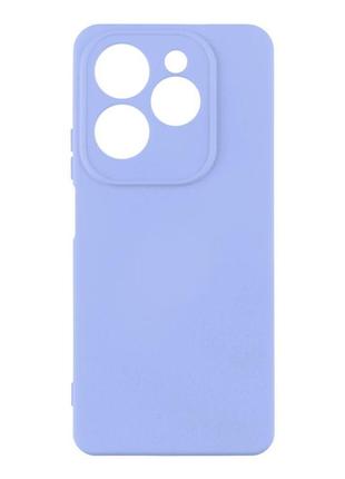 Чехол с рамкой камеры silicone cover a infinix hot 40 lilac