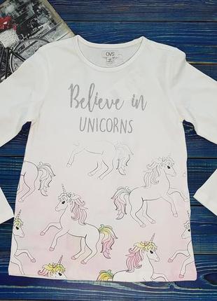 Стильный реглан, лонгслив, кофта для девочки 8-9 лет ovs