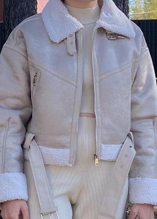 Дубленка zara