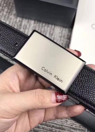 Подарочный мужской набор calvin klein 2 ремня + пряжка2 фото