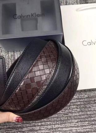 Подарочный мужской набор calvin klein 2 ремня + пряжка8 фото