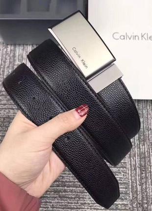 Подарочный мужской набор calvin klein 2 ремня + пряжка4 фото