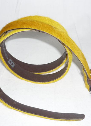 Weinmann made in germany genuine cowleather вузький шкіряний пояс з ворсом