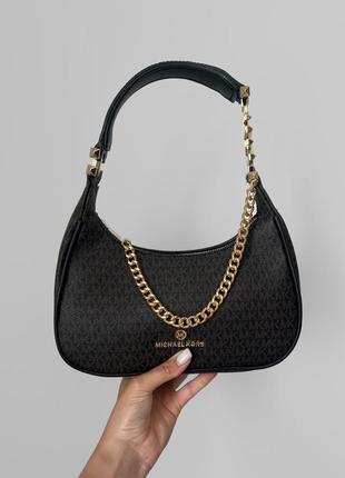 Жіноча сумочка michael kors шкіряна чорна