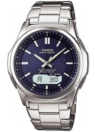 Кварцевые мужские часы casio wva-m630d-2ajf solar япония