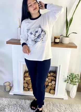 Пижама хлопковая пижамка хлопок домашний комплект
