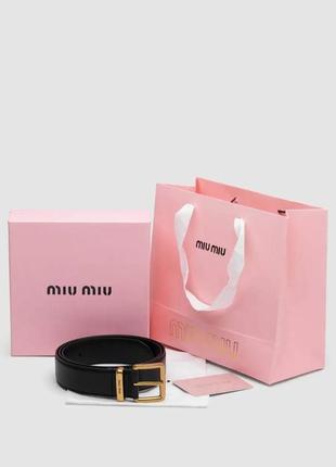 Ремень в коробке міу міу миу