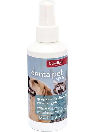 Спрей candioli dentalpet  для зубов и десен собак, 125 мл