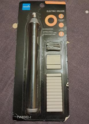 Електрична гумка tenwin з додатковими насадками електричний ластик для художників