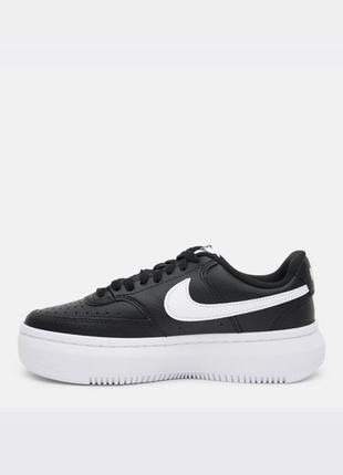 Женские  кроссовки кеды низкие nike w court vision alta ltr dm0113-002 черные (195237045082)