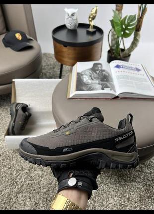 Мужские кроссовки salomon shelter gore-tex brown