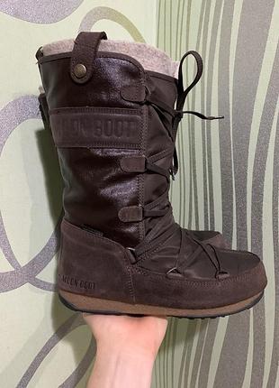 Оригинальн! женские сапоги снегоходы moon boot men monaco mix 37-38 коричневые
