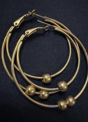Серьги бижутерия кольца3 фото