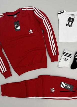 Набор adidas свитшот-брюки-футболка-2 пары носки