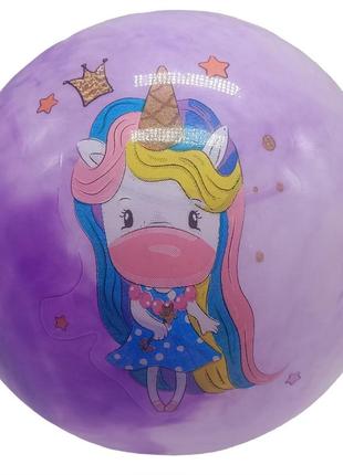 Мячик детский "динозавр" rb2201 резиновый, 60 грамм фиолетовый