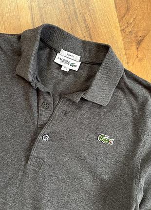 Чоловічий лонгслів пкловер lacoste sport slim fit size s