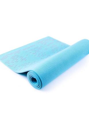 Килимок для йоги та фітнесу (920917) 180х60 см spokey блакитний (2000001271926)