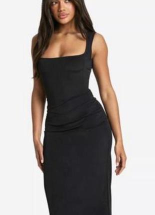 Гарна сукня міді з квадратним вирізом1 фото