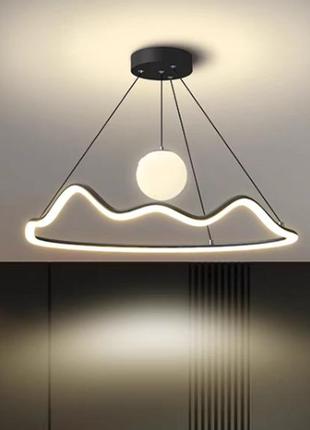 Люстра подвесная светодиодная valeso v g4057 bk черная
