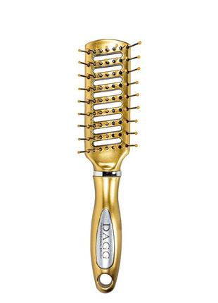 Расчёска для волос dagg продувная маленькая s 9652 dap золотистая