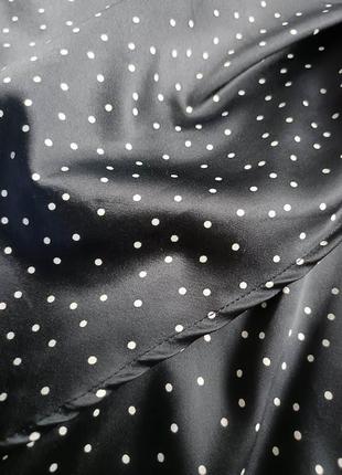 Атласна сукня в корсетному стилі в горошок від zara, розмір xl*7 фото