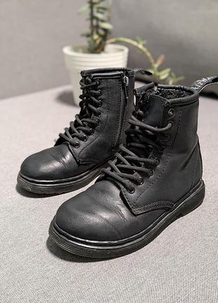 Dr. martens оригинальные зимние детские сапоги