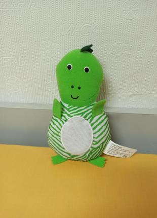 Зеленый динозавр priddy books мягкая игрушка