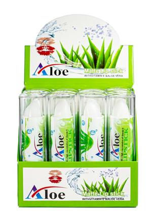 Гигиеническая помада увлажняющая aloe lipstick с витамином е