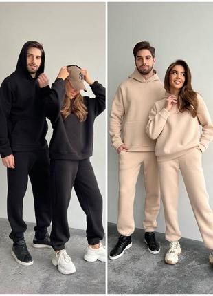 Family look📢 теплый костюм на флисе парный костюм / костюм для него / костюм для нее 
самая низкая цена в интернете 📢