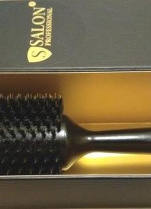 Щітка-брашинг для волосся salon professional дерев'яна кругла 43ф7 фото