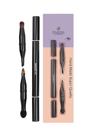 Кисть для макіяжу parisa cosmetics універсальна двустороння 4 в 1 р-51