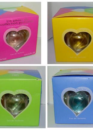 Набір мініатюр yves rocher ode a lamour 4шт. оригінали.