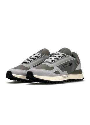 Мужские кроссовки lacoste elite active light grey magnet