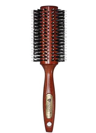 Щётка-брашинг для волос salon professional деревянная круглая 4776 clb