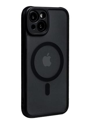 Чехол tpu+pc anti drop full camera with magsafe для iphone 13 2