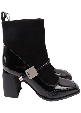 Ботильоны женские angelo vani черные натуральная замша, 36