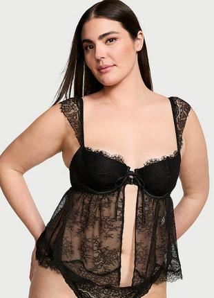 Мереживний бюст-топ victoria's secret з довгою вставкою