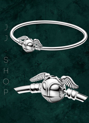 Серебряный браслет pandora 598619c00 золотой сны гарри поттер