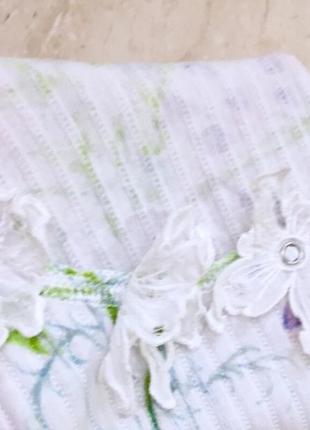 Майка брендова marc cain floral paint white cotton top оригінал n 2 s /m  стан новий ідеальний, без3 фото