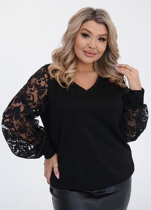 Кофта батал нарядна. кольори. 46-60.