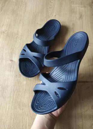Фірмові жіночі шльопанці crocs, оригінал, w8 (38).